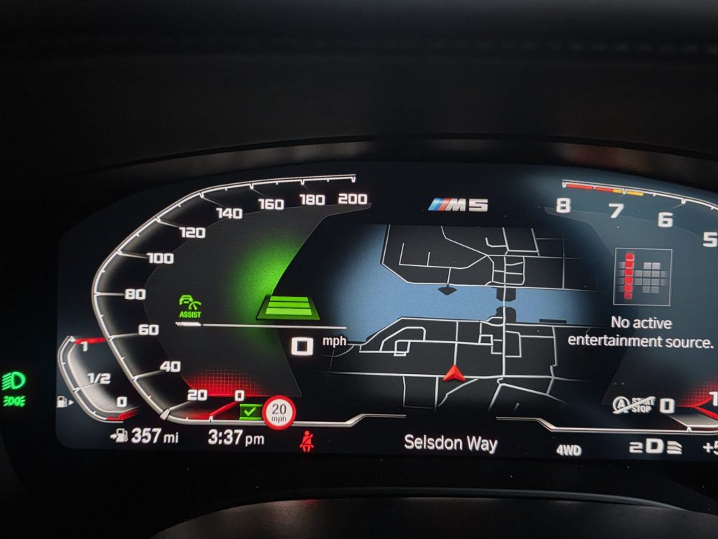 BMW M5 digital instrument cluster coding with navigation map, Bimmer Retro UK