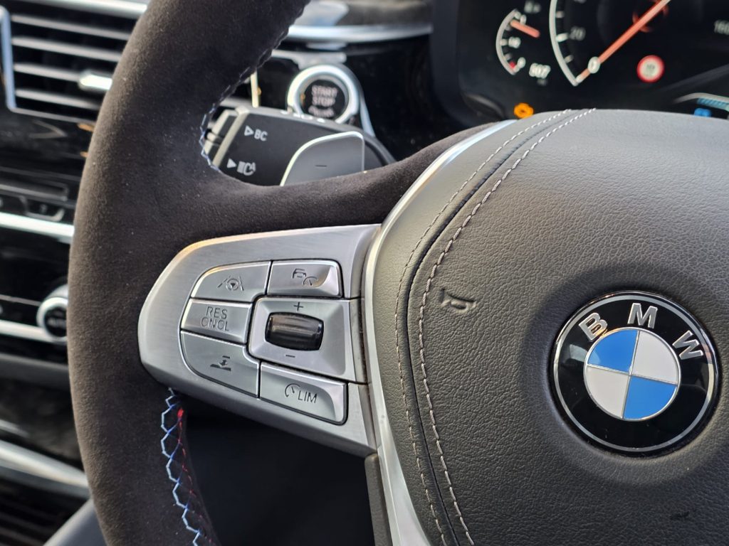 BMW steering wheel with paddle-shift retrofit and controls, Bimmer Retro UK